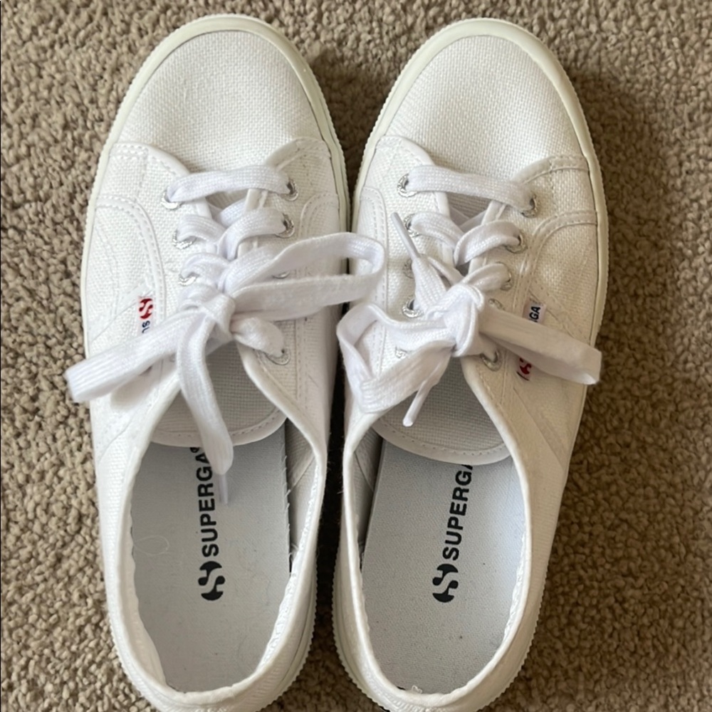 Superga White Canvas Sneakers